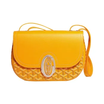 GOYARD 233 Canvas With Leather Shoulder Bag Crossbody Bag Regular Women's Yellow