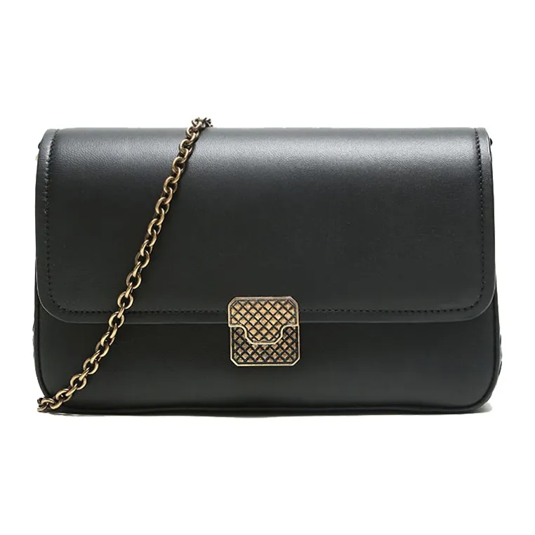 Bottega Veneta Sheepskin Portable Crossbody Bag Shoulder Bag Women's Black-0