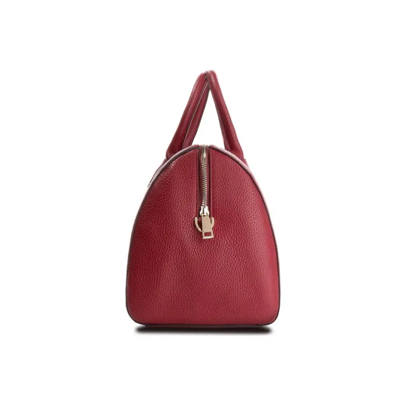Furla Alba Leather Shoulder Bag, Crossbody Bag, Handbag Medium Size Women's Dark Red-1