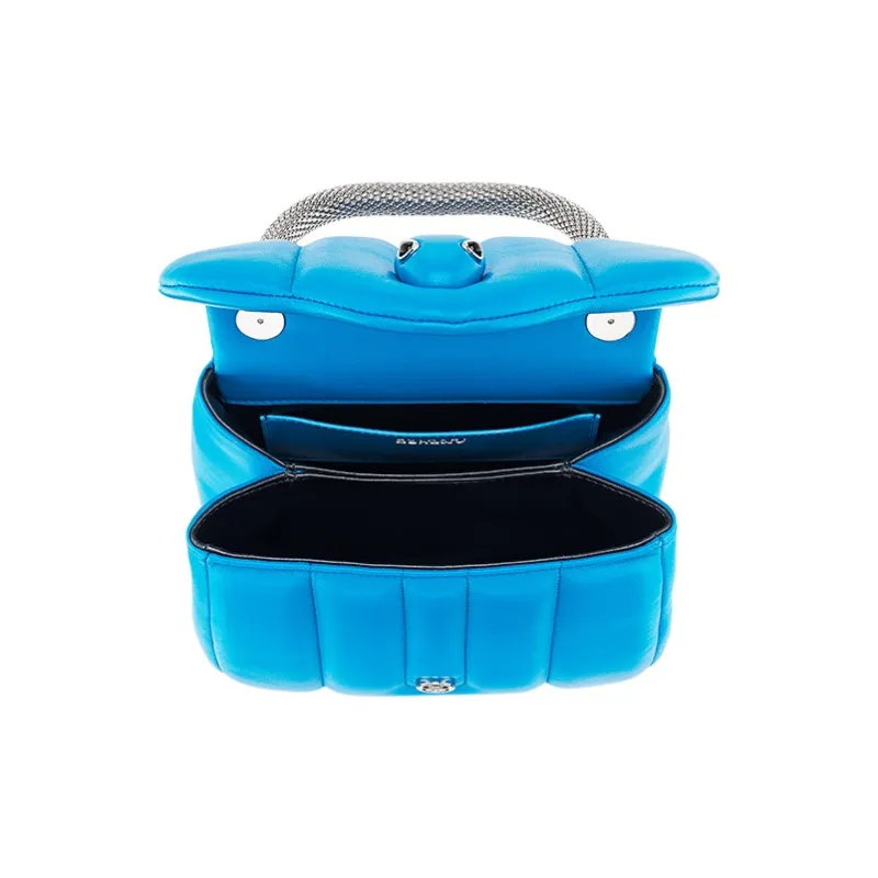 BVLGARI X AMBUSH Collaboration Lambskin Handbag Unisex Bright Blue-3