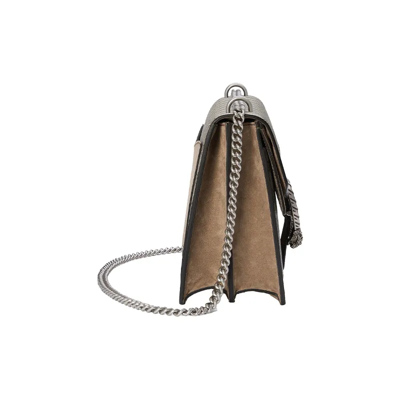 GUCCI Dionysus Canvas With Leather Shoulder Bag, Crossbody Bag Women's-3