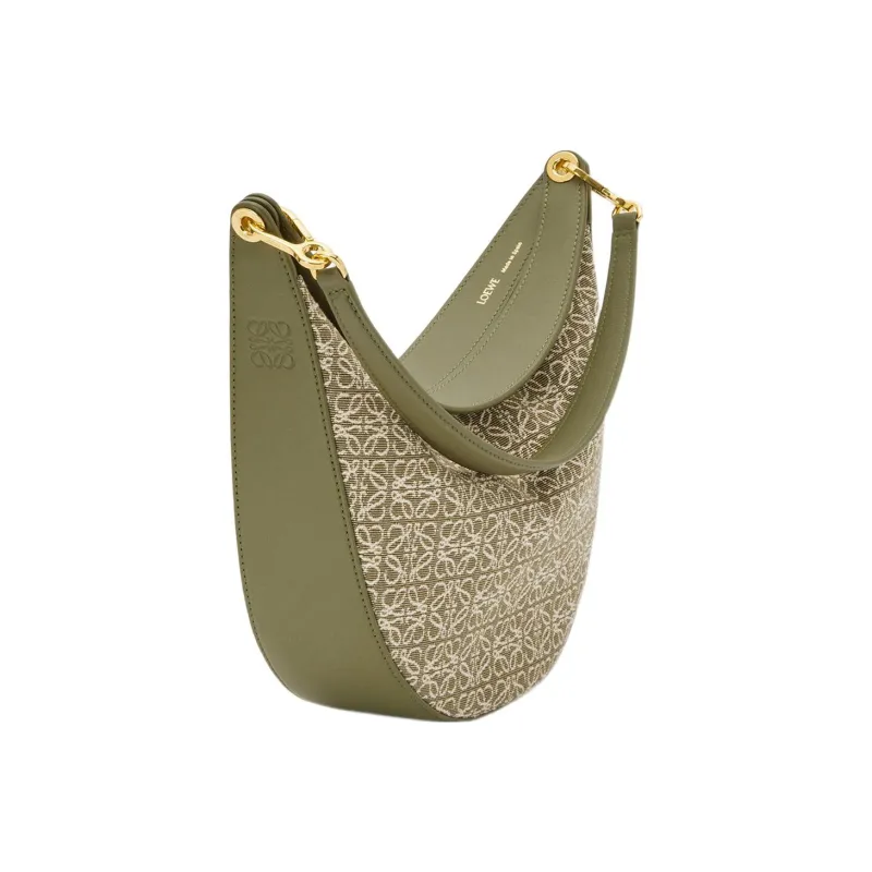 LOEWE Anagram Jacquard Fabric With Cow Leather Shoulder Bag, Crossbody Bag, Shoulder Bag Women's-3