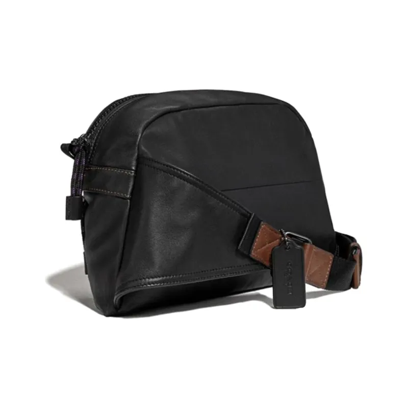 COACH Pacer Cow Leather Crossbody Bag Shoulder Bag Men's Black-3