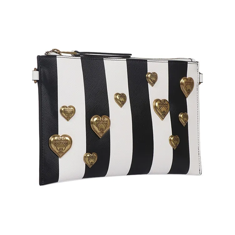VERSACE JEANS COUTURE Polyurethane Small Square Bag, Clutch, Shoulder Bag, Crossbody Bag Women's Black White-2