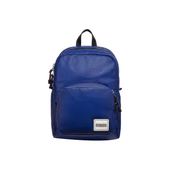 COACH Pacer Smooth Leather Backpack Backpack Handbag Backpack Large Size Men's Blue