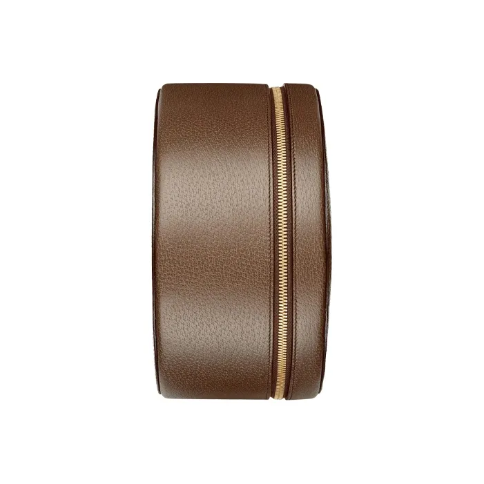 GUCCI Ophidia Canvas With Leather Round Cake Bag Handbags Earphone Cases Unisex Ebony/Brown-6