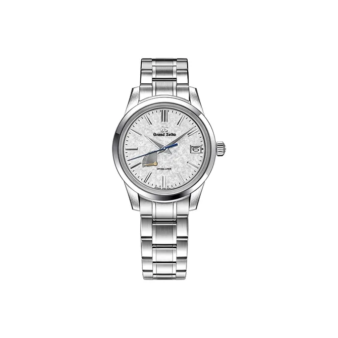 GRAND SEIKO SPRING DRIVE Collection Automatic Mechanical Movement Watch Men's Watches White Dial-1