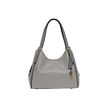COACH Lori Leather Handbags Shoulder Bags Women's Dove Gray
