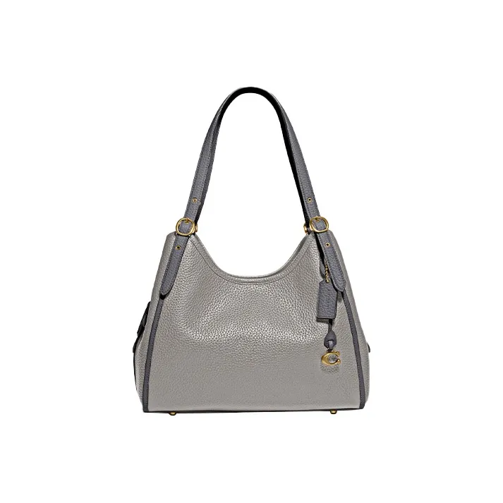 COACH Lori Leather Handbags Shoulder Bags Women's Dove Gray-0