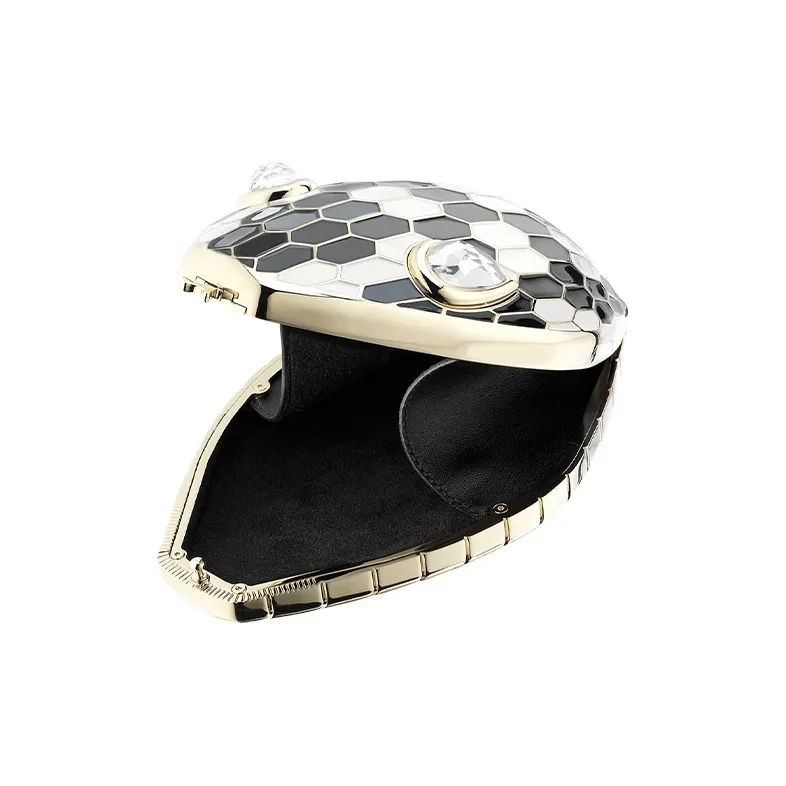 BVLGARI Mary Katrantzou X BVLGARI Metal Clutch Women's Black White-1