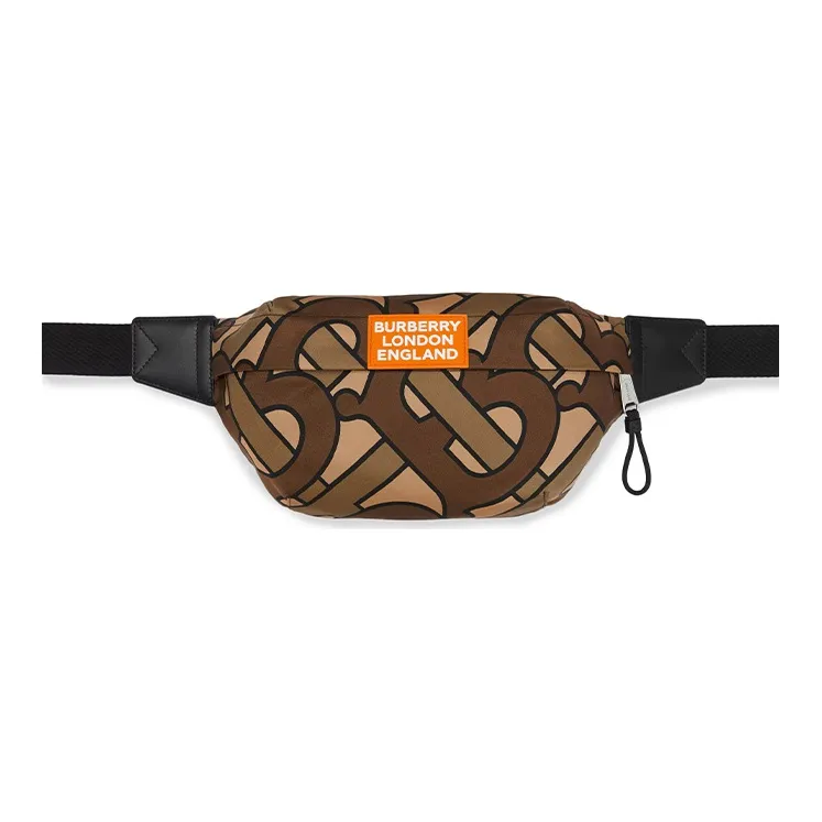 Burberry Leather Sling Bag Shoulder Bag Crossbody Bag Fanny Pack Regular Men's Saddle Brown-3