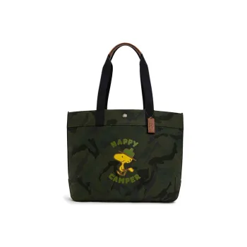 COACH Snoopy, Collaboration Fabric Tote Bag, Shopping Bag, Handbag, Shoulder Bag Men's