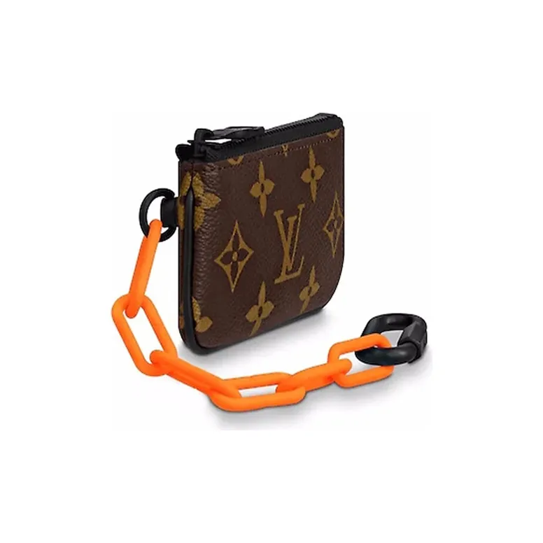 LOUIS VUITTON Pochette Cles Monogram Orange Brown-1