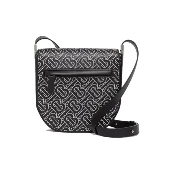 Burberry Leather Shoulder Bag Crossbody Bag Mini Men's Black/White