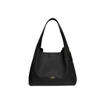 COACH HadleyHobo Canvas, Cow Leather, Leather Hobo Bag, Basket Bag, Shoulder Bag, Handbag Tubas Women's Black
