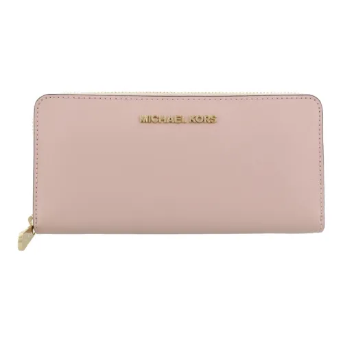 MICHAEL KORS Giftables Cow Leather Wallets With Money Clip Women's Light Pink