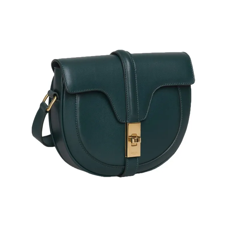 CELINE 16Besace Calfskin Handbag Shoulder Bag Crossbody Bag Small Size Women's Amazon Green-1