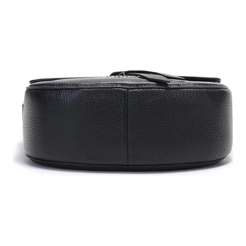 Kate Spade Knott Cow Leather Saddle Bag Crossbody Shoulder Bag Medium Size Women's Black-4