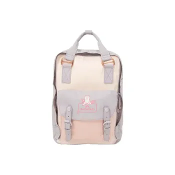 Doughnut Nylon Fabric Backpack Regular Women's Pink Purple × Translucent Light Pink