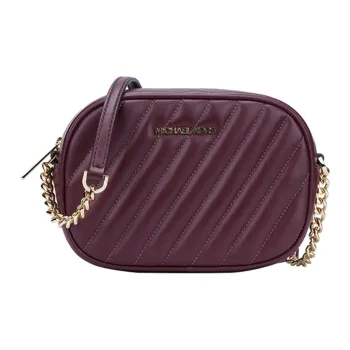 MICHAEL KORS Rose Leather Camera Bag Shoulder Bag Crossbody Bag Women's Burgundy