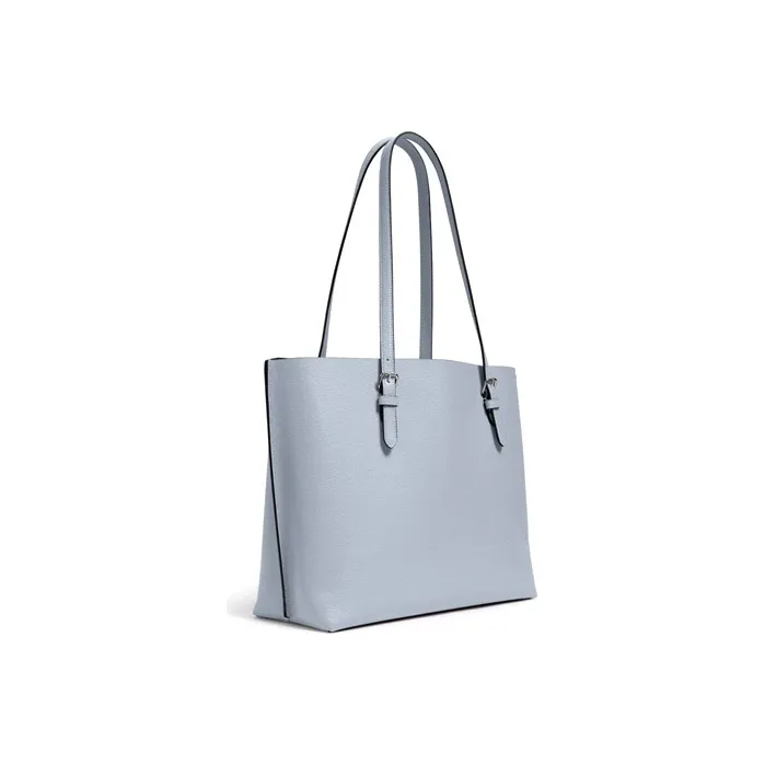 COACH Mollie Leather Tote Bag, Shopping Bag, Tote Handbag Large Size Women's Twilight Light Blue-1