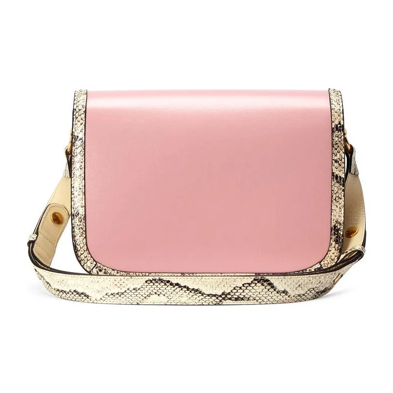 GUCCI Horsebit 1955 Leather Saddle Bag, Shoulder Bag, Crossbody Bag Trumpets Women's-2