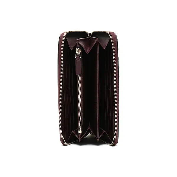 Valentino Leather Wallet Women's Deep Red-5