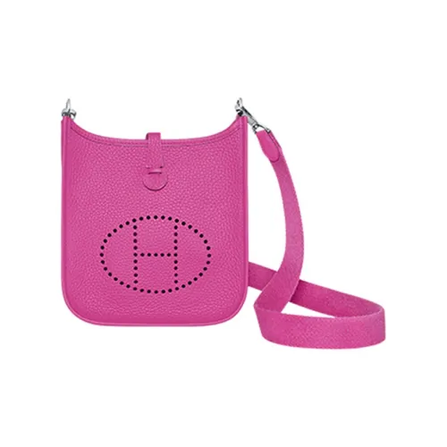 HERMES Evelyne Amazon Cow Leather Crossbody Bag Shoulder Bag 16 Women's Mulan Pink