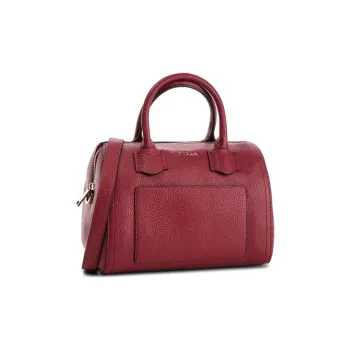 Furla Alba Leather Shoulder Bag, Crossbody Bag, Handbag Small Size Women's Dark Red