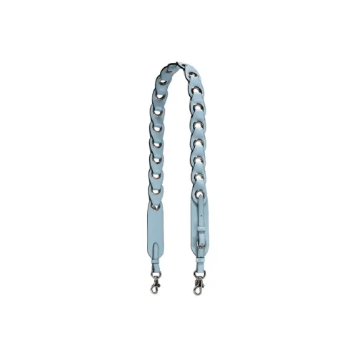 COACH Straps Chrome Tanned Leather Shoulder Strap Bag Accessory Women's Blue