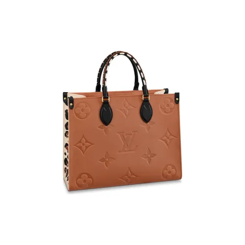 LOUIS VUITTON Onthego Mm Wild At Heart Caramel