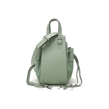 LOEWE Hammock Leather Hammock Bag Shoulder Bag Crossbody Bag Handbag Small Size Women's Light Green