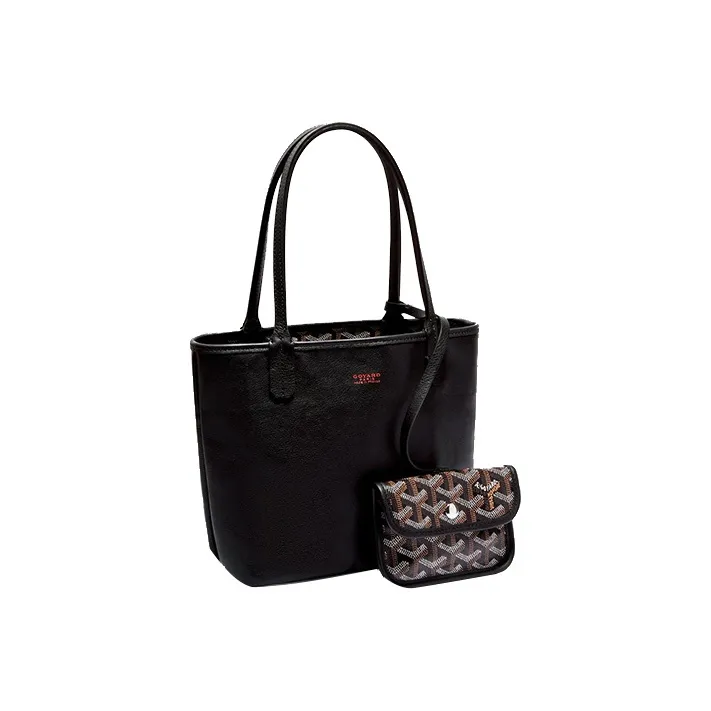 GOYARD Anjou Calfskin Tote Bag, Shopping Bag, Handbag Mini Women's Black-0