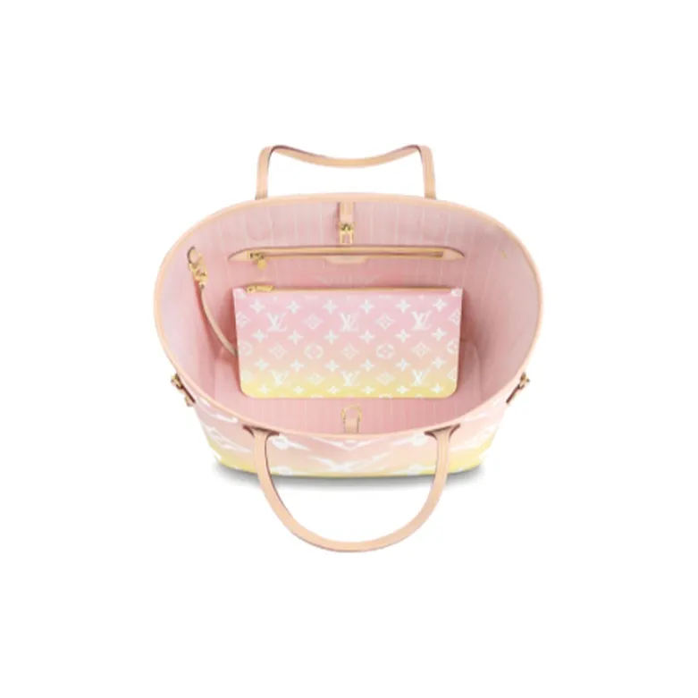 LOUIS VUITTON Neverfull Gradient Pastel Mm Light Pink-2