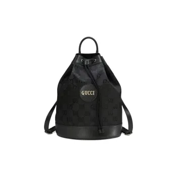 GUCCI Cow Leather Backpack Regular Men's Black