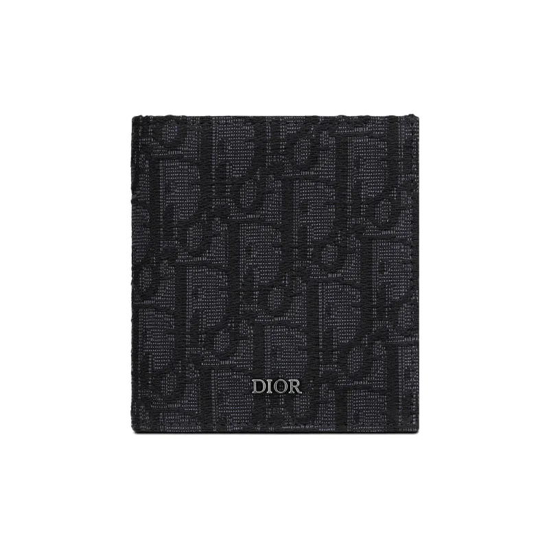 DIOR Fabric Wallets Men's Black-0