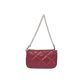 Furla Soft Leather Crossbody Bag, Shoulder Bag Mini Women's Red