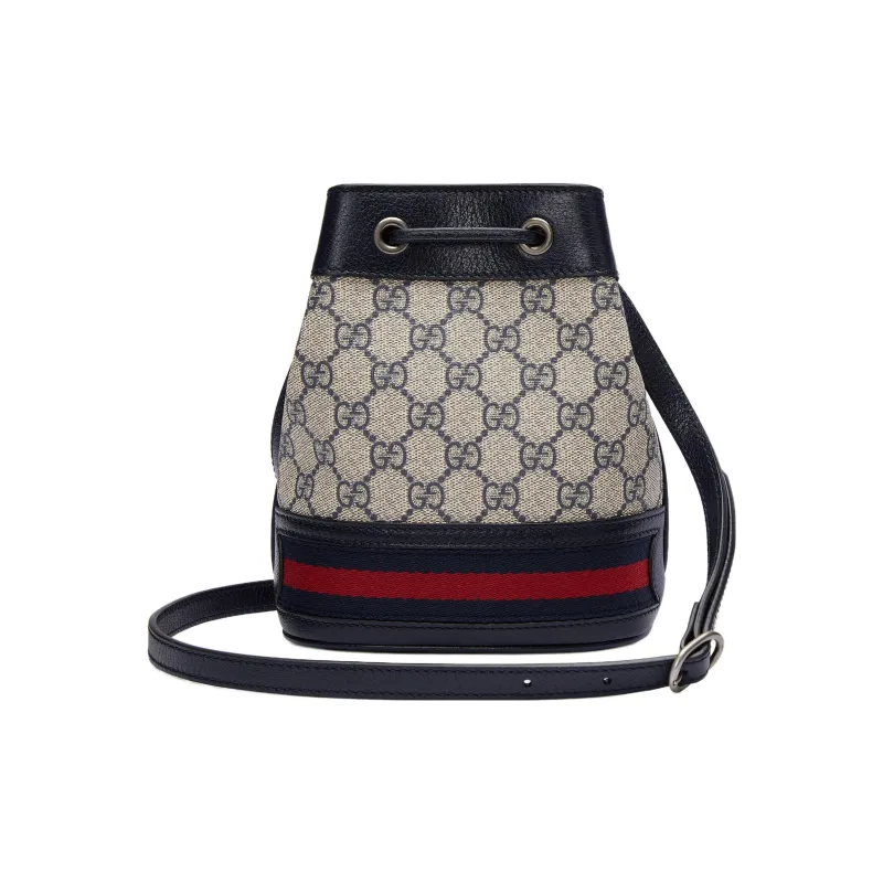 GUCCI Ophidia Canvas With Leather Trim Bucket Bags Crossbody Bag, Shoulder Bag Women's-2