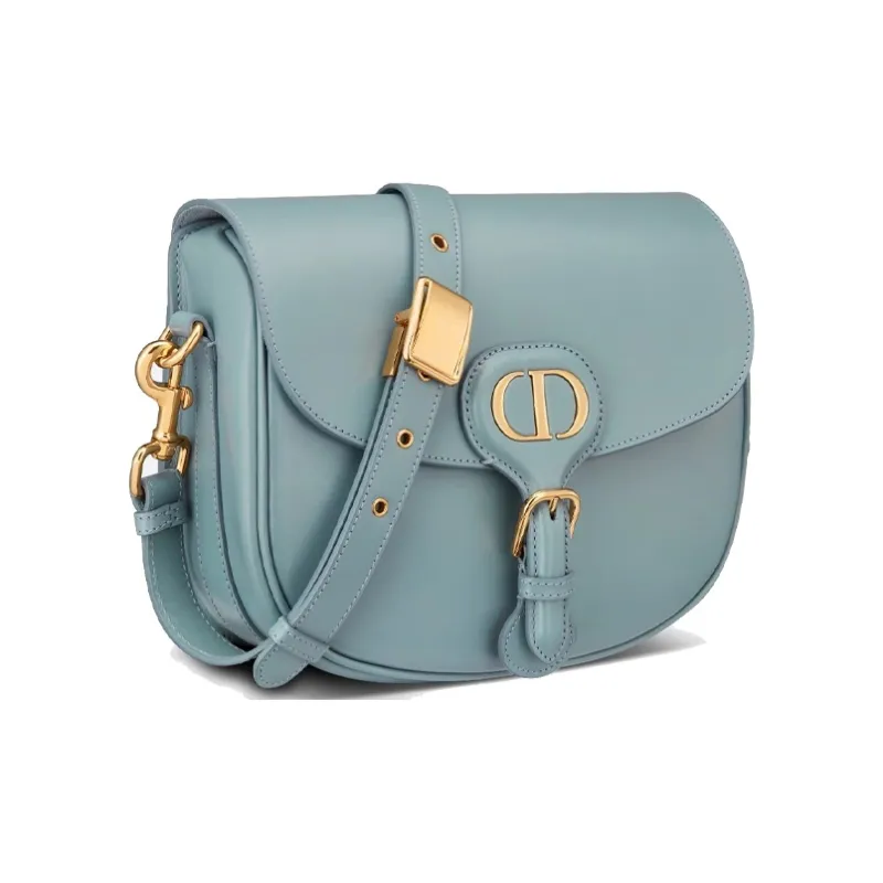 DIOR Bobby Smooth Finish Calfskin Crossbody Bag Shoulder Bag Women's Powder Blue Candy Color-1
