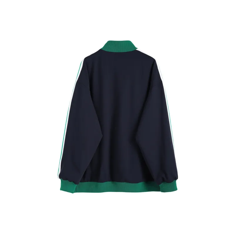 F426 Loose Fit Jacket Unisex Deep Navy Blue-1