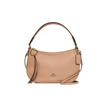 COACH Sutton Leather Shoulder Bag Handheld Shoulder Bag Handbag Women's Nude Pink