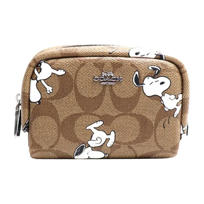 Snoopy X COACH Boxy Coin Purses-0