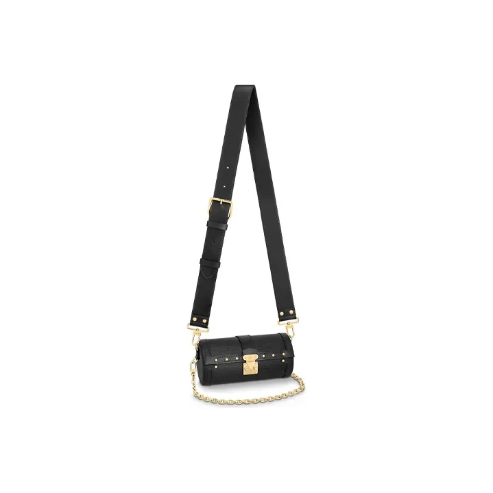 LOUIS VUITTON Papillon Trunk Epi Black-0