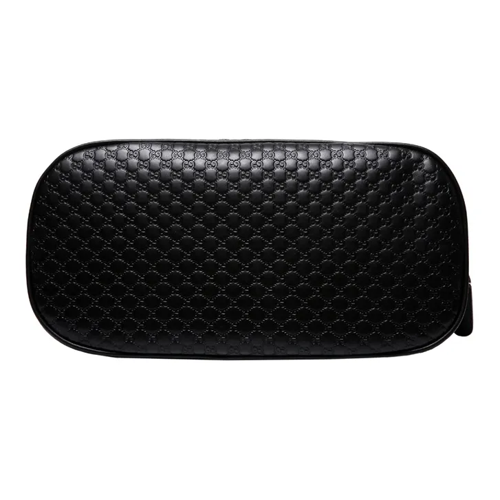 GUCCI Embossed Cow Leather Dome Bag, Handbag, Shoulder Bag, Crossbody Bag Medium Size Women's Black-3