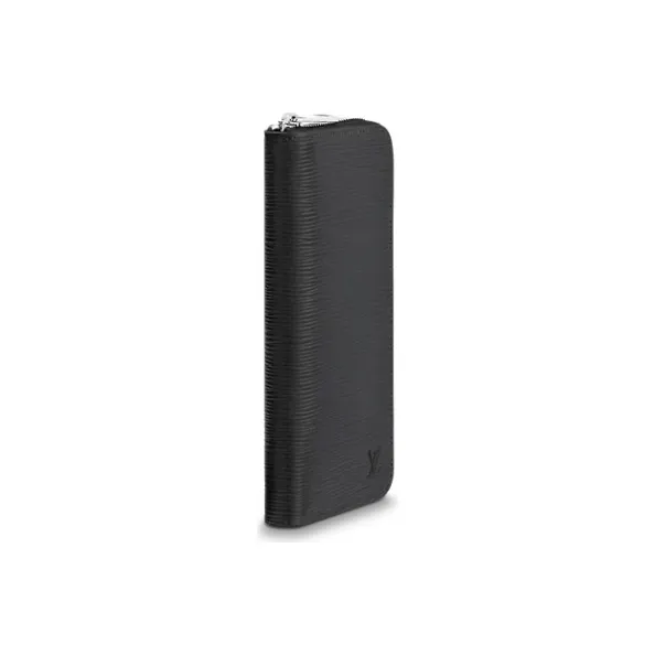 LOUIS VUITTON Zippy Leather Wallets Men's Black-1