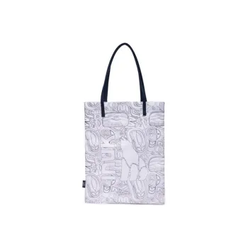INUK Polyester One Shoulder Handbag Regular Unisex White