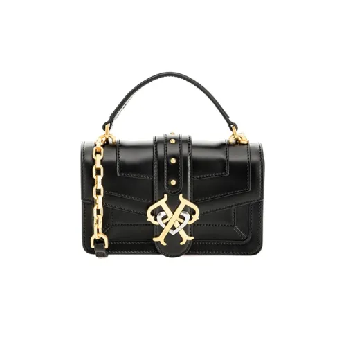 PINKO Cow Leather One Shoulder Handbag Crossbody Bag Mini Women's Black