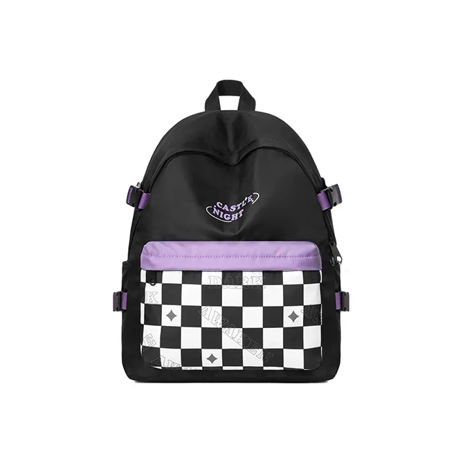 MR.ACE HOMME Nylon Fabric Backpack Regular Women's Purple Blue Black-8