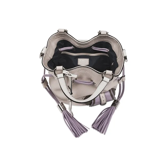 LANCEL Cow Leather Bucket Bag Handbag Shoulder Bag Crossbody Bag Women's Azurite Multicolor-3