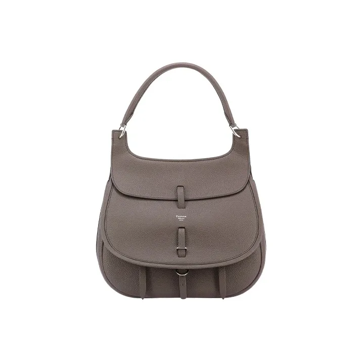 Fontana Milano 1915 Calfskin Shoulder Bag Women's Brown-0